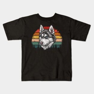 Vintage Husky Kids T-Shirt